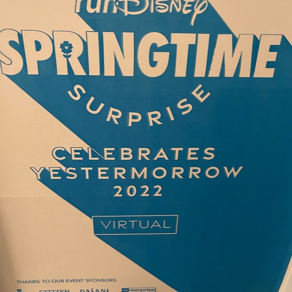 NEW in box Virtual runDisney 2022 Springtime Surprise Medals & Shirts - Picture 3 of 10